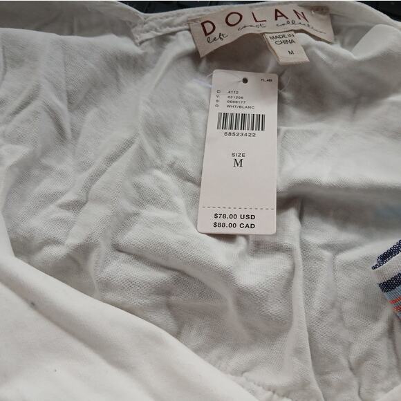 NWT - Anthropologie Dolan V-Neck Peplum Bow Tie Tank Size: M - Picture 10 of 10